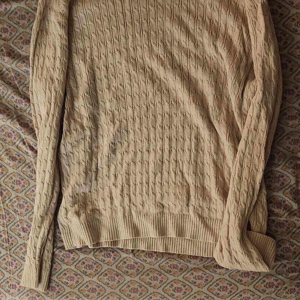 Hollister icon logo  knit jumper in sand - Picture 5 of 5